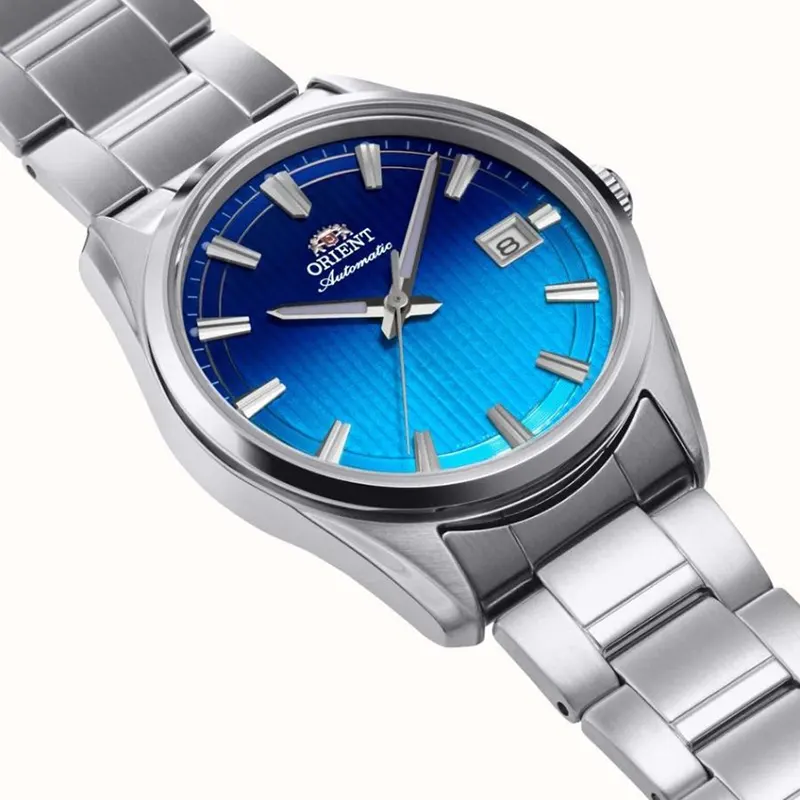 Orient Stretto Date Limited Edition Blue Gradient Men's Watch- RA-AC0R09L